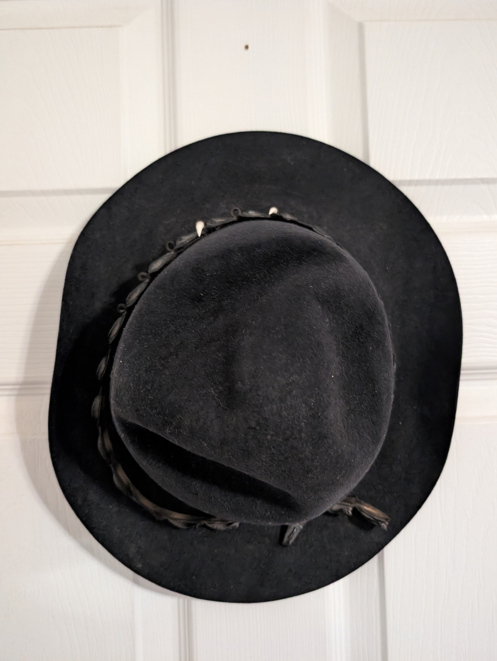 Akubra Mens Hat Pure Fur Felt Hat 56 Black Australia Stockman Outback